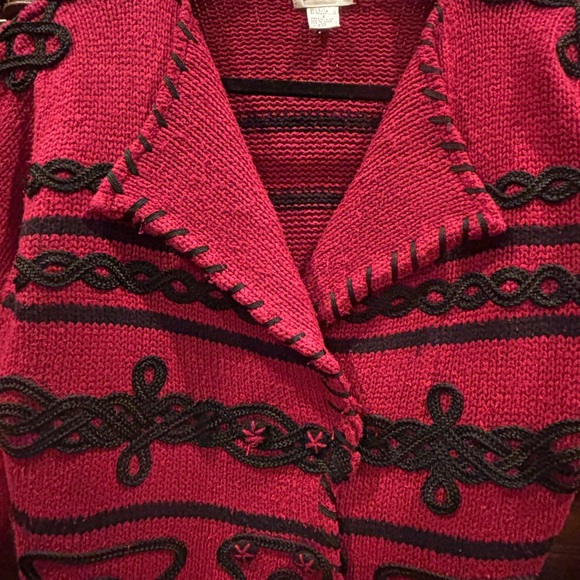 VINTAGE SILK LUXURY SWEATER JACKET - Picture 8 of 12